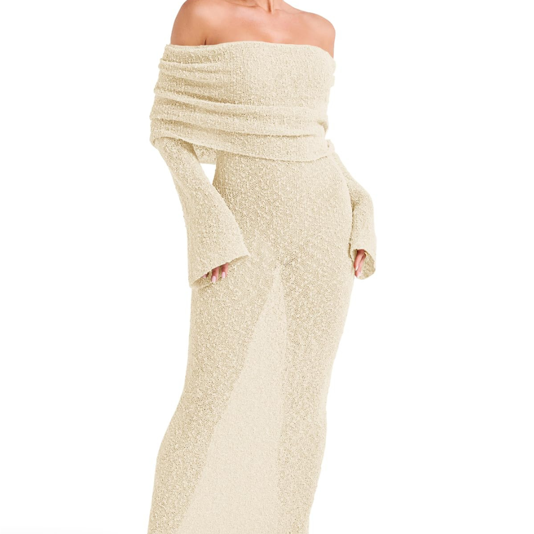 Figurbetontes Strickkleid