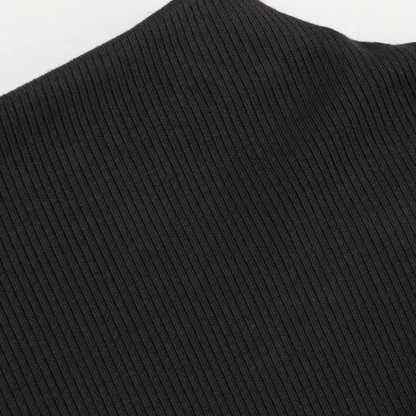 Midi-Kleid mit Hohem Kragen