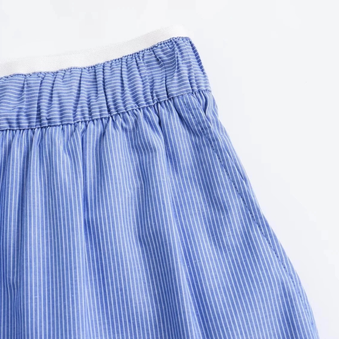 Blaues Streifen-Set