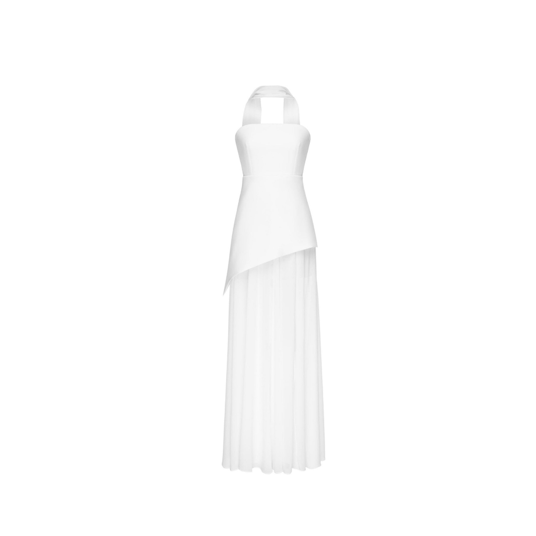 Ethereal Elegance“ – Halterneck Abendkleid