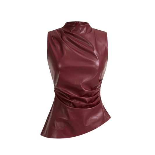 Leder-Top