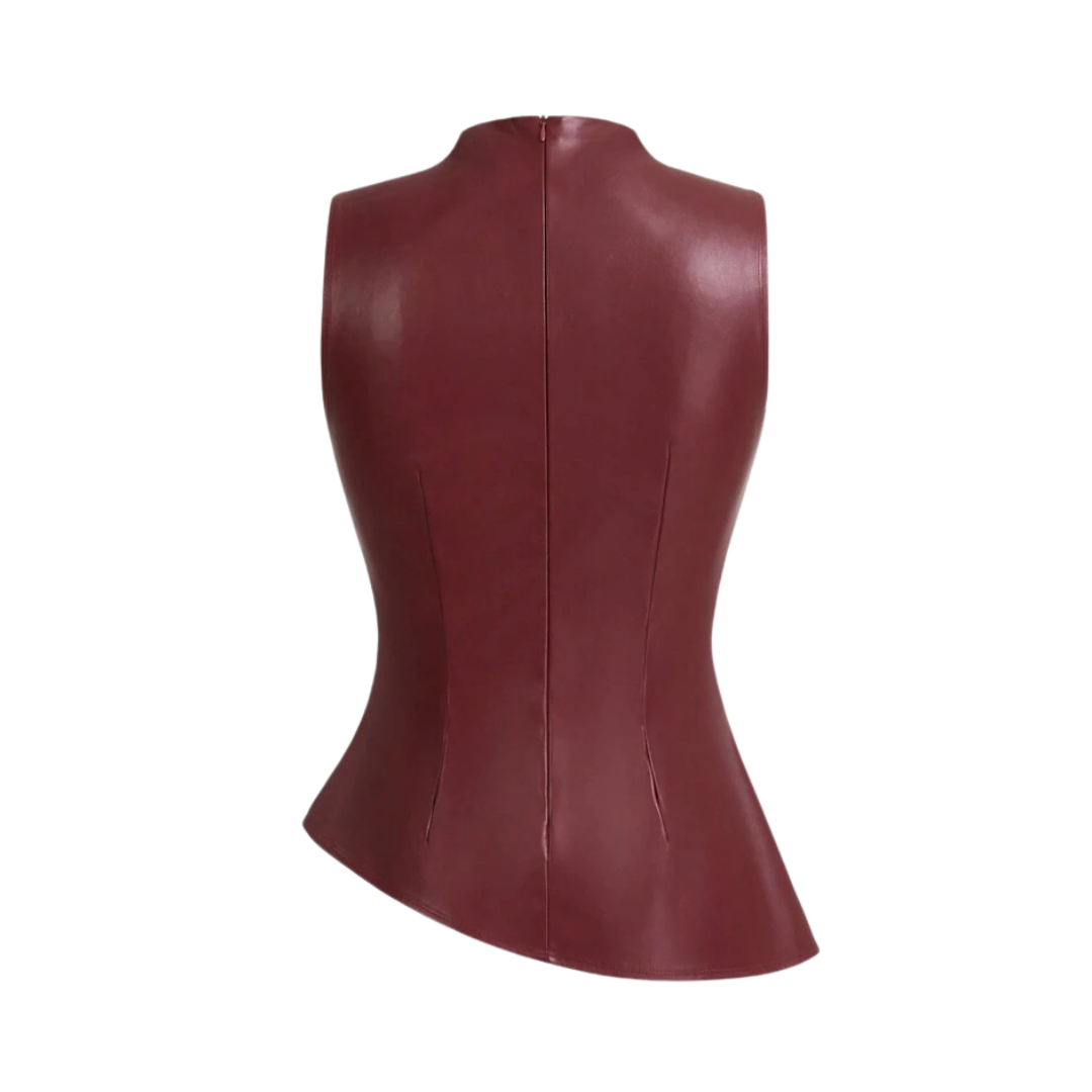 Leder-Top