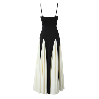Weiss-Schwarz gestreiftes Kleid