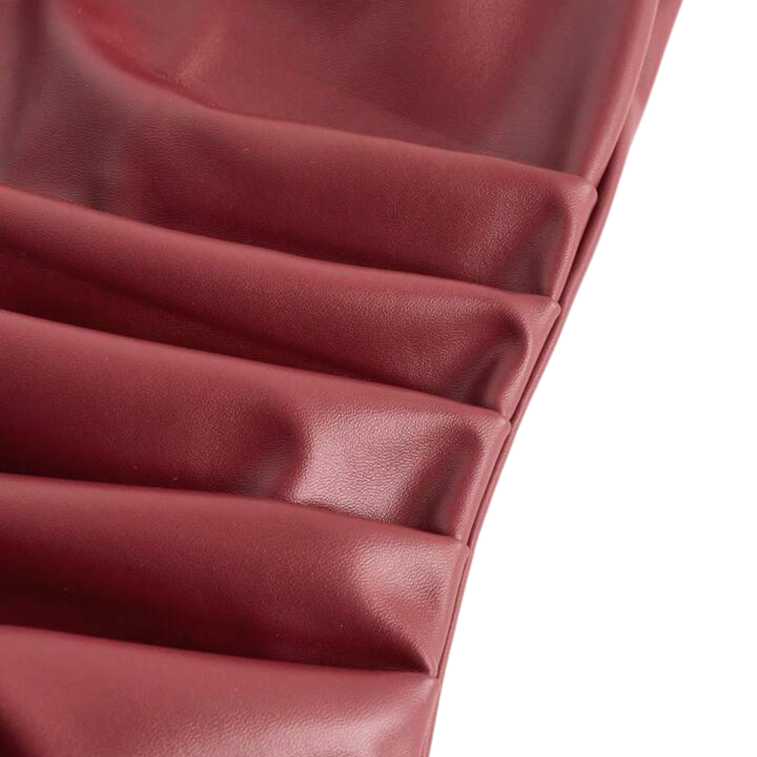 Leder-Top