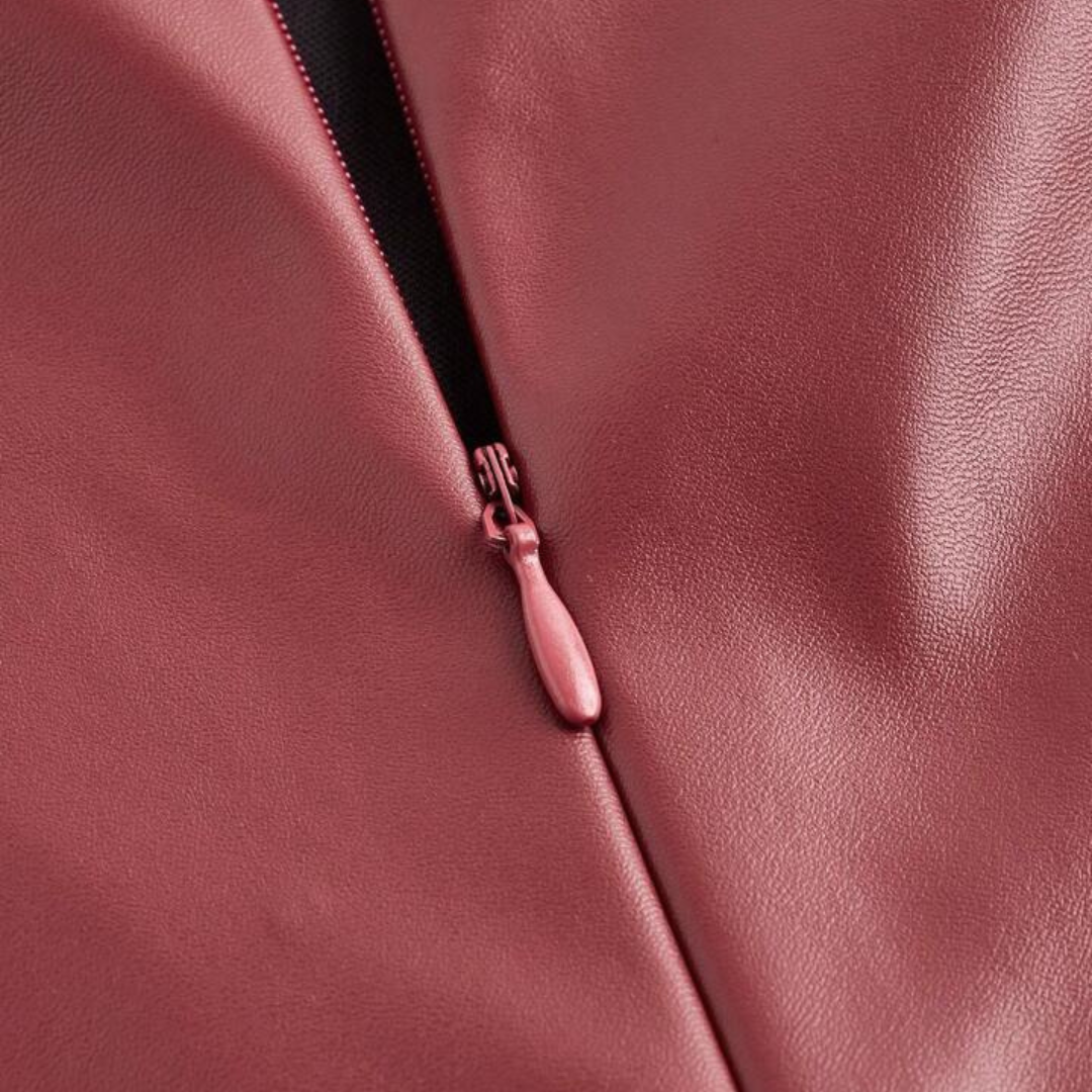 Leder-Top