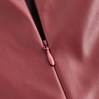 Leder-Top